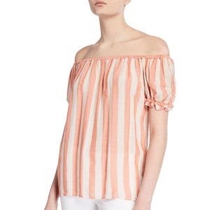 NWT Max Studio Off Shoulder strip Women Top Size M